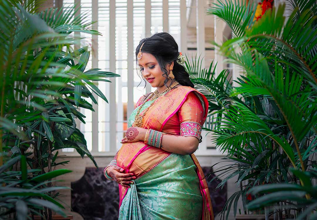 Radiant Mother-to-Be Seemantham